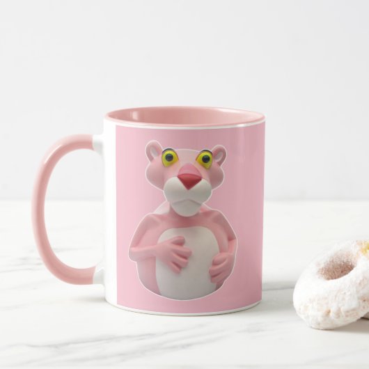 Rosa Panther-Tasse - CelebriDucks Tasse (Mit Donut)