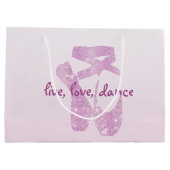 rosa Pantoffel Große Geschenktüte (Rückseite)