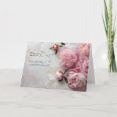 Rosa Pantoletten Einladung (Vorderseite)