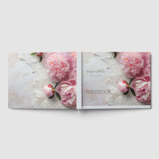 Rosa Pantoletten Gästebuch (Voll)