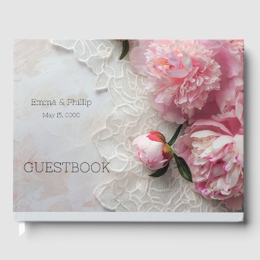 Rosa Pantoletten Gästebuch (Vorderseite)