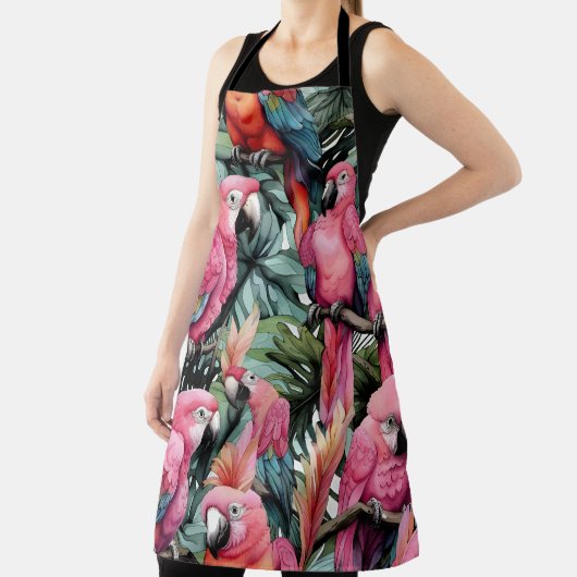 Rosa Papageien Schürze (InSitu)