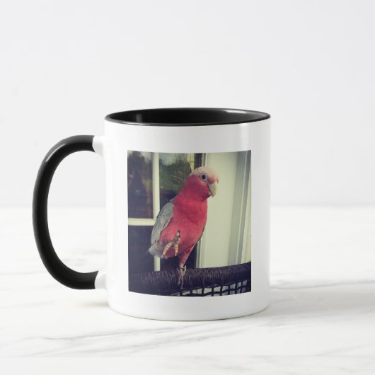 Rosa Papageien-Tasse Tasse (Links)