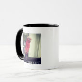 Rosa Papageien-Tasse Tasse (Vorderseite Links)