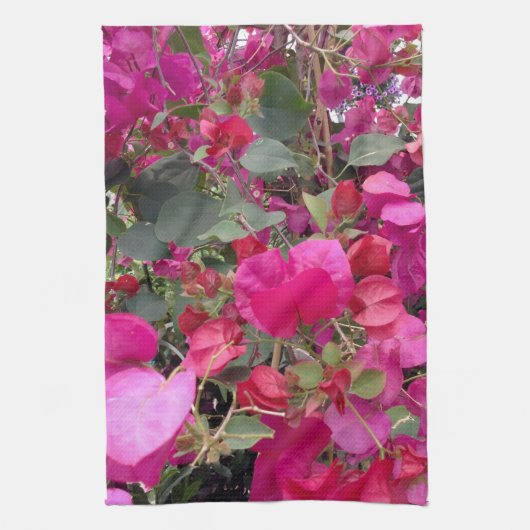 Rosa Papier Blume blüht Geschirrtuch (Vertikal)