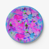 Rosa Papierplatte Pappteller (Vorderseite)