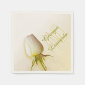 Rosa-Papierserviette mit dem Namen Wedding Single Serviette (Vorderseite)