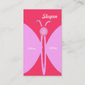 rosa papillon visitenkarte (Rückseite)