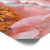 Rosa Pappi Poster (Ecke)