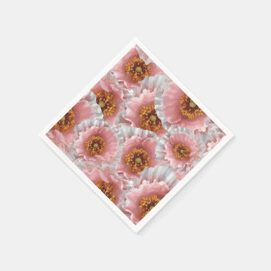 Rosa Pappi Serviette (Ecke)