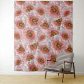 Rosa Pappi Wandteppich (Beispiel)