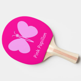Rosa Pappillon Tischtennis Schläger