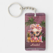 Rosa Paradies, ein Flamingo Schlüsselanhänger (Vorderseite)