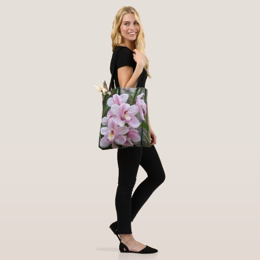 Rosa Paradies Orchids Tasche (Am Model)