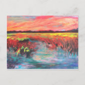 Rosa Paradies Postkarte (Vorderseite)