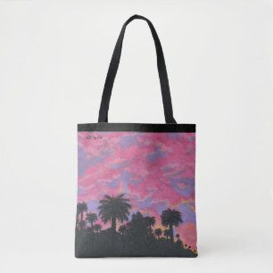 "Rosa Paradies-" Tasche durch alle Freude-Kunst