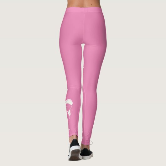 Rosa Paraglide-Leggings Leggings (Rückseite)