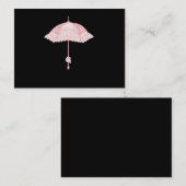 Rosa Parasol Visitenkarte (Vorne/Hinten)