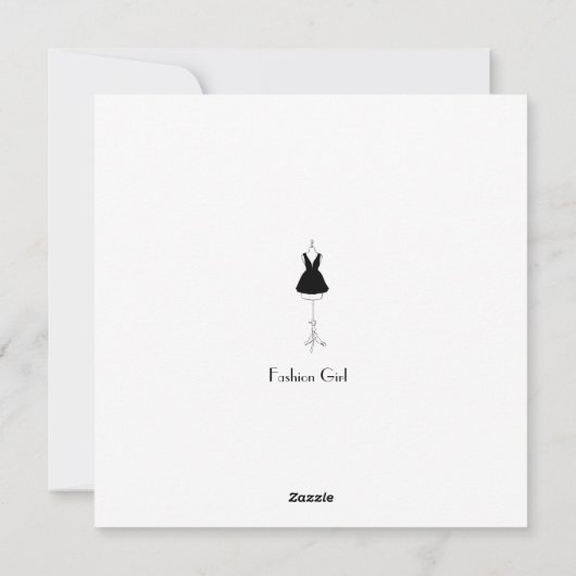 Rosa Parfüm Feiertagskarte (Rückseite)