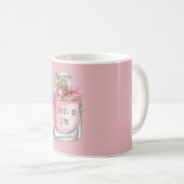 Rosa Parfüm Kaffeetasse (VorderseiteRechts)
