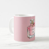 Rosa Parfüm Kaffeetasse (Vorderseite Links)