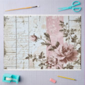 Rosa Paris Muster Seidenpapier (Basteln)