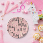 Rosa Paris Paper-Teller Pappteller (Party)