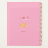 Rosa Paris Reisen Art Retro Art Preppy Art Deco Planer (Rückseite)