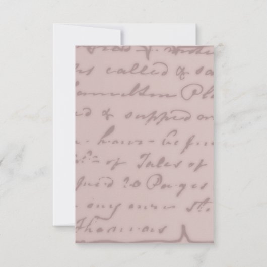 Rosa Pariser Brautdusche Einladung (Rückseite)