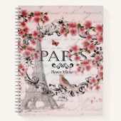 Rosa Pariser Frühling Notizbuch (Vorderseite)