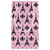 Rosa Pariser Party Eiffelturmgeschenk-Tasche Kleine Geschenktüte (Vorderseite)