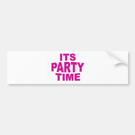 Rosa Party Autoaufkleber (Vorne)
