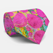 Rosa Party Balloons Artwork Blue Orange Green Gold Krawatte (Gerollt)