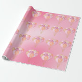 Rosa Party Balloons Geschenkpapier (Ungerollt)
