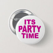 Rosa Party Button (Vorne & Hinten)
