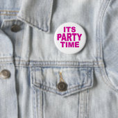 Rosa Party Button (Beispiel)