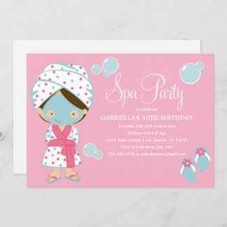 Rosa Party des Wellness-Center-Party-| laden ein Einladung