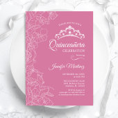 Rosa Party Einladung