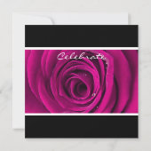 Rosa-Party Einladung (Rückseite)