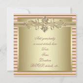 Rosa Party Einladungen (Rückseite)