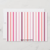 Rosa Party Igel und Cupcake Einladung (Rückseite)