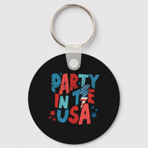 Rosa Party in den USA 4. Juli Shirt Mama und Gi Schlüsselanhänger
