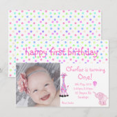 Rosa Party in einem Sportzentrum Einladung (Vorne/Hinten)