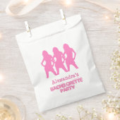 Rosa Party Mädchen personalisiert Junggeselinnen-A Geschenktütchen (Ausgeschnitten)