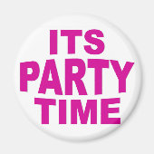 Rosa Party Magnet (Vorne)