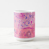 Rosa Party Maximalistische Kunst Kaffeetasse (Mittel)