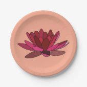 Rosa Party Pappteller (Vorderseite)