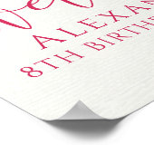 Rosa Party Poster (Ecke)