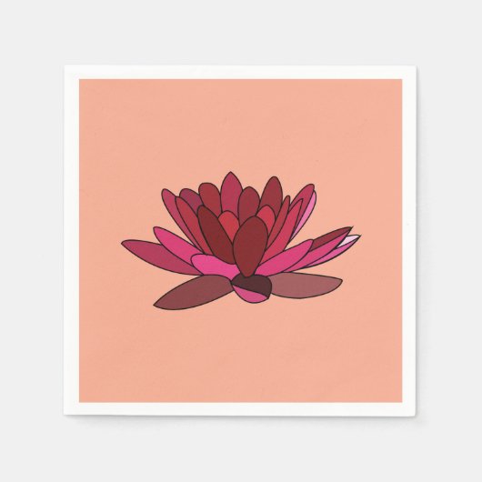 Rosa Party Serviette (Vorderseite)