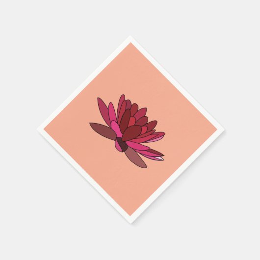 Rosa Party Serviette (Ecke)